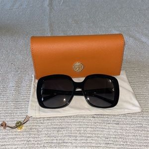 Tory Burch Black Polarized Sunglasses